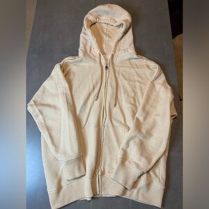 American Eagle Outfitters Beige Knit Zip-Up